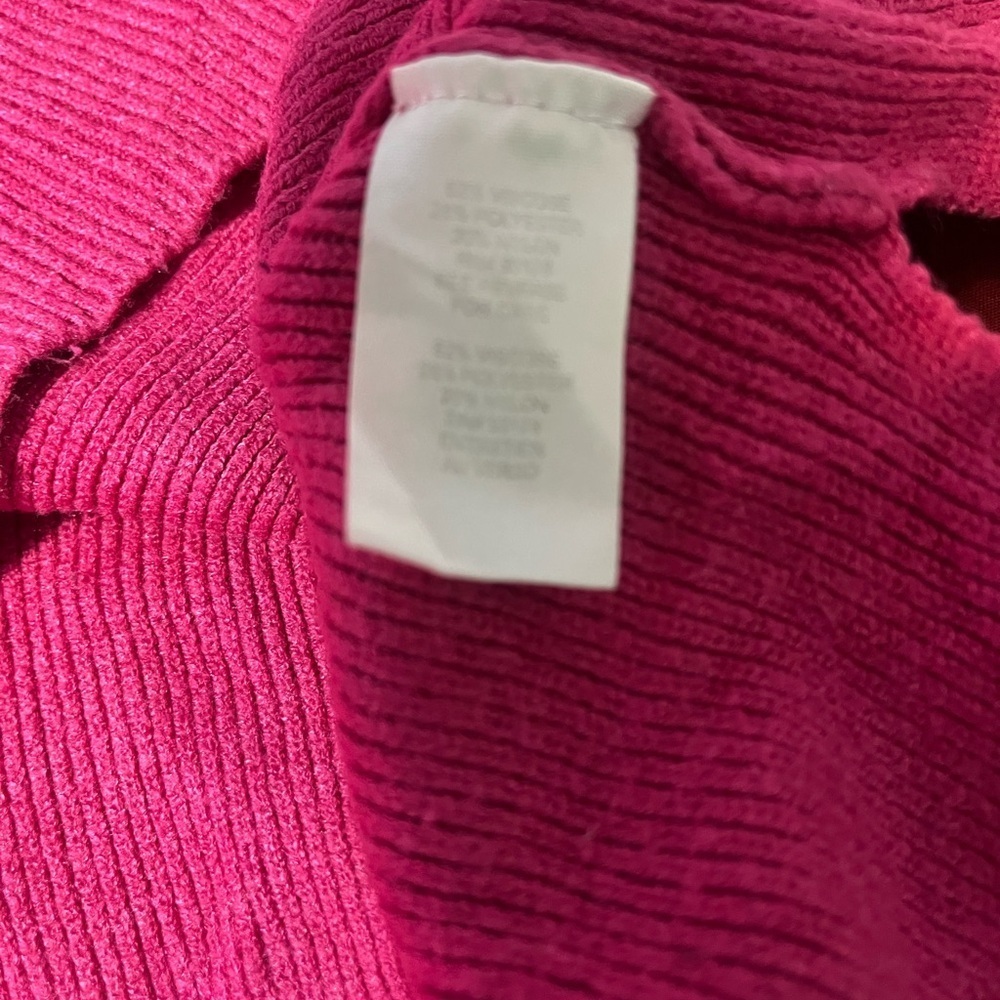 Tahari Pink Hooded Sweater - Picture 8 of 8
